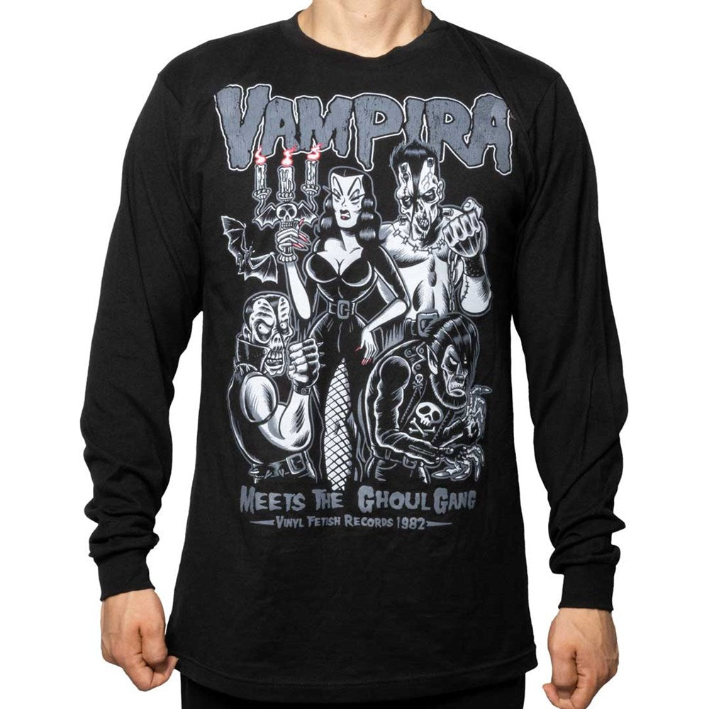 Vampira Meets Ghoul Gang Long Sleeve Shirt - Kreepsville