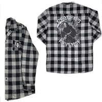 Thumbnail for Reaper's Revenge Grey Flannel Shirt - Kreepsville
