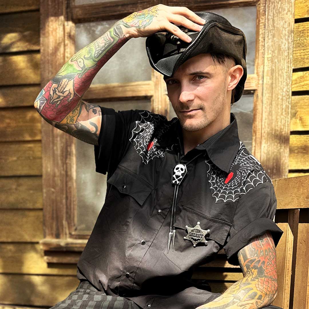 Black Widow Western Shirt - Kreepsville