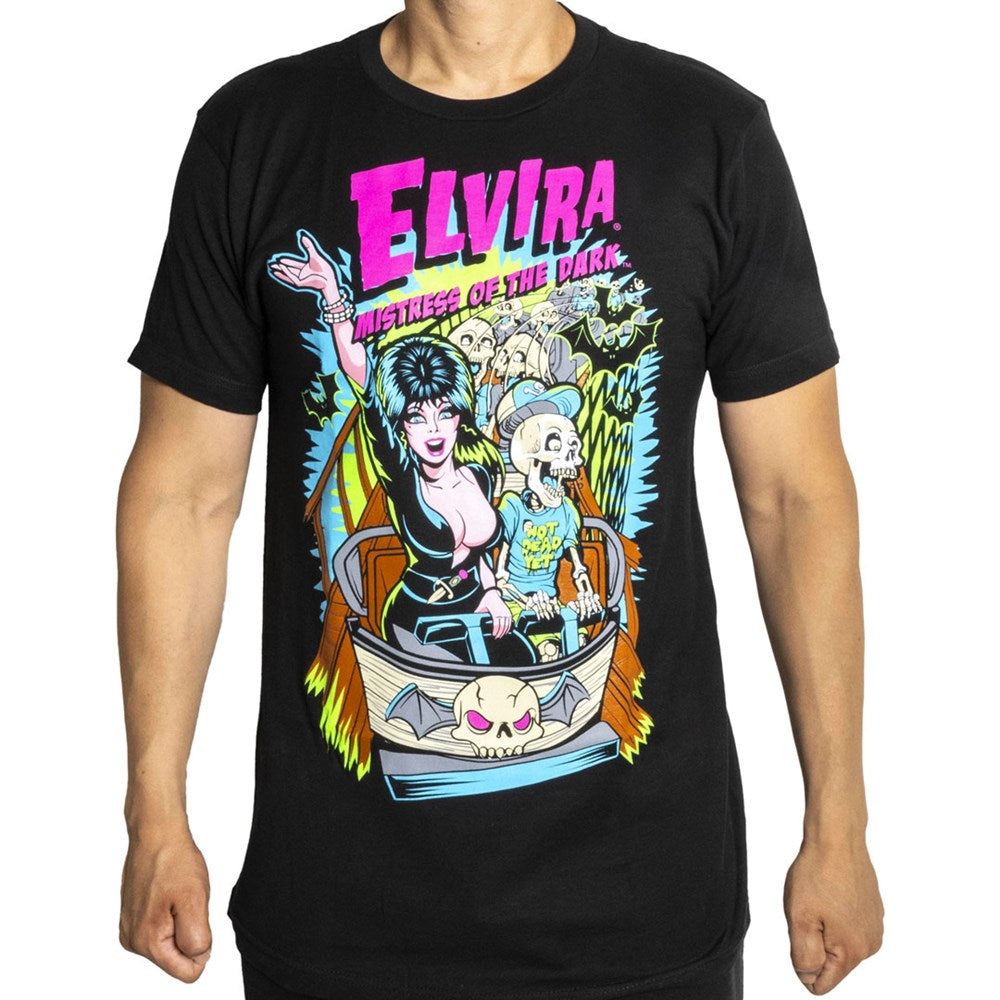 Elvira Ghostcoaster Mens T-Shirt - Kreepsville