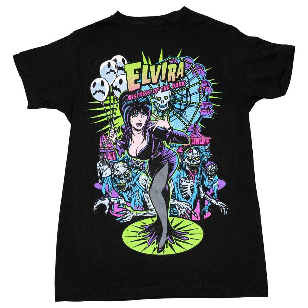 Elvira Zombie Ferris Wheel T-Shirt - Kreepsville