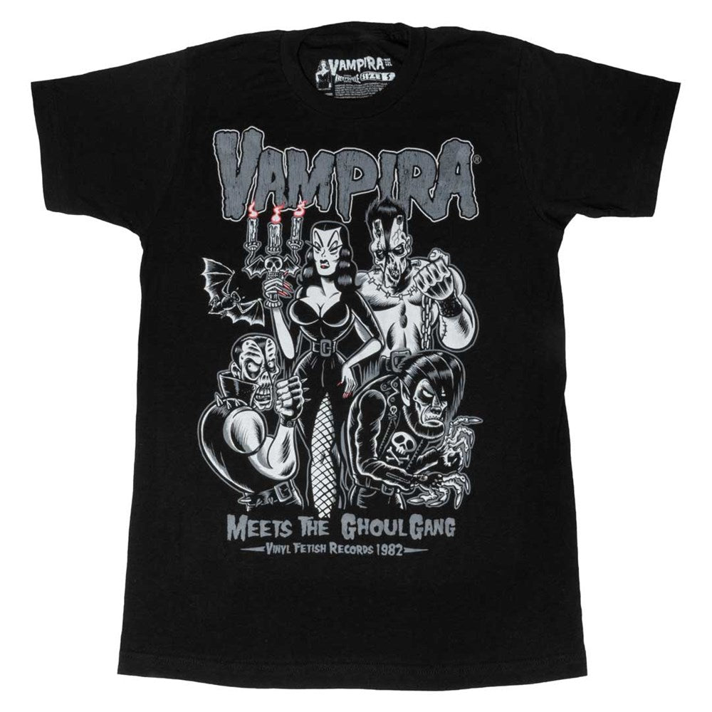 Vampira Meets Ghoul Gang T-shirt - Kreepsville