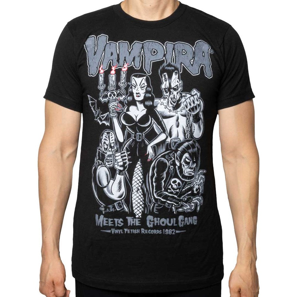 Vampira Meets Ghoul Gang T-shirt - Kreepsville