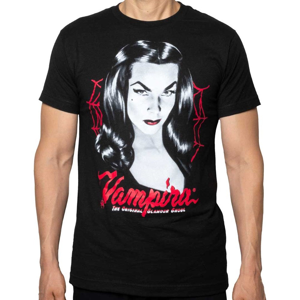 Vampira Red Web T-shirt - Kreepsville