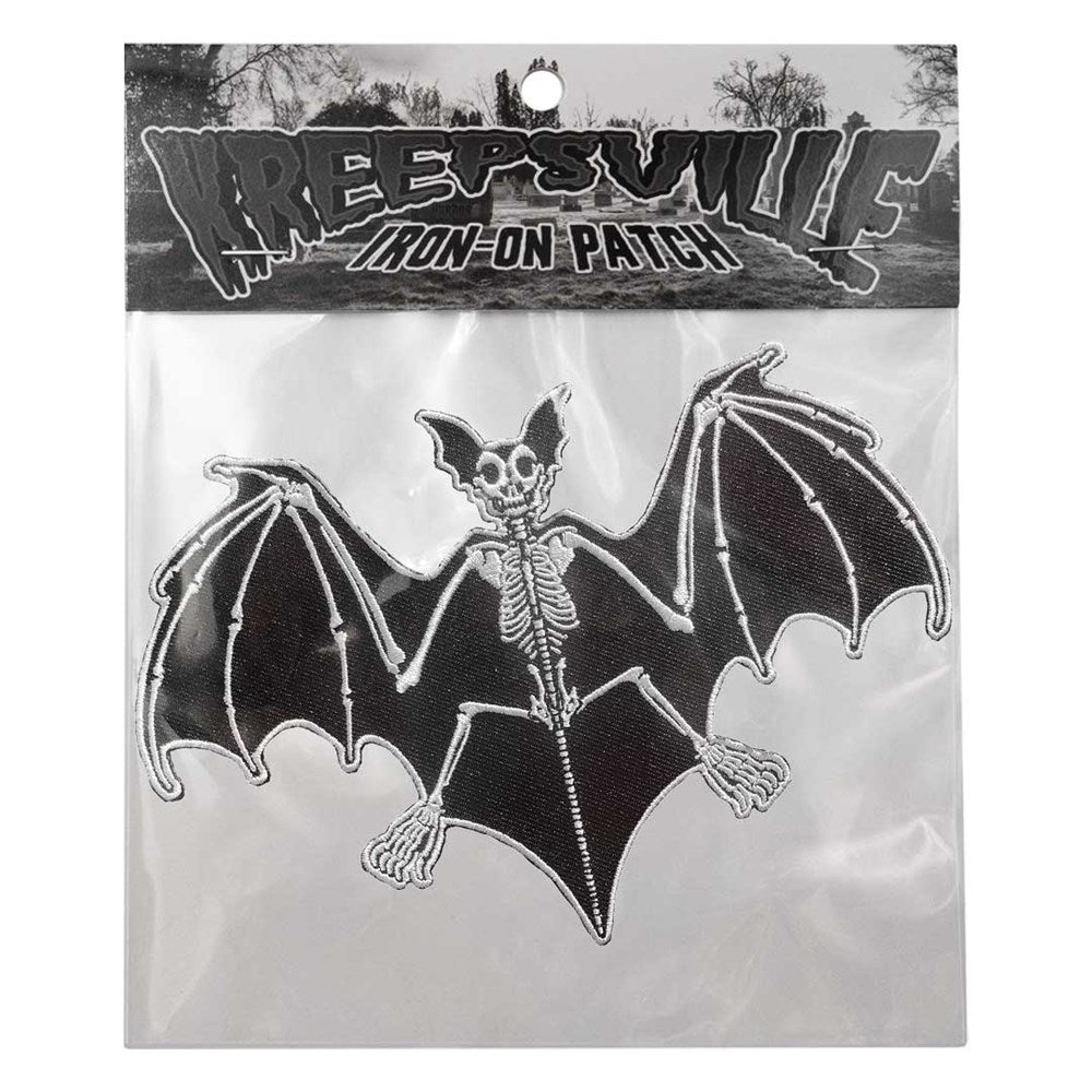 Skelli Bones Bat Patch - Kreepsville