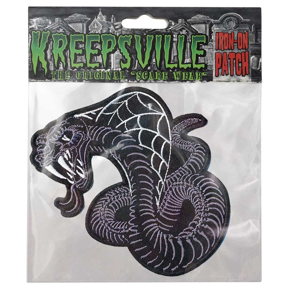 Skelli Cobra Snake Patch - Kreepsville