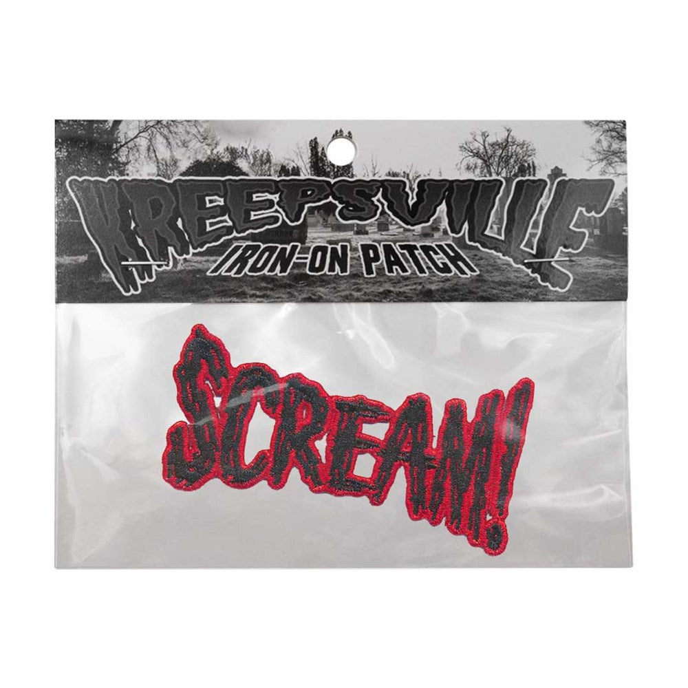 Scream Text Red Patch - Kreepsville
