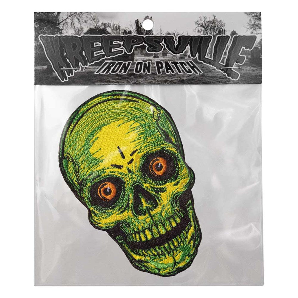 Staring Skull Yellow Patch - Kreepsville