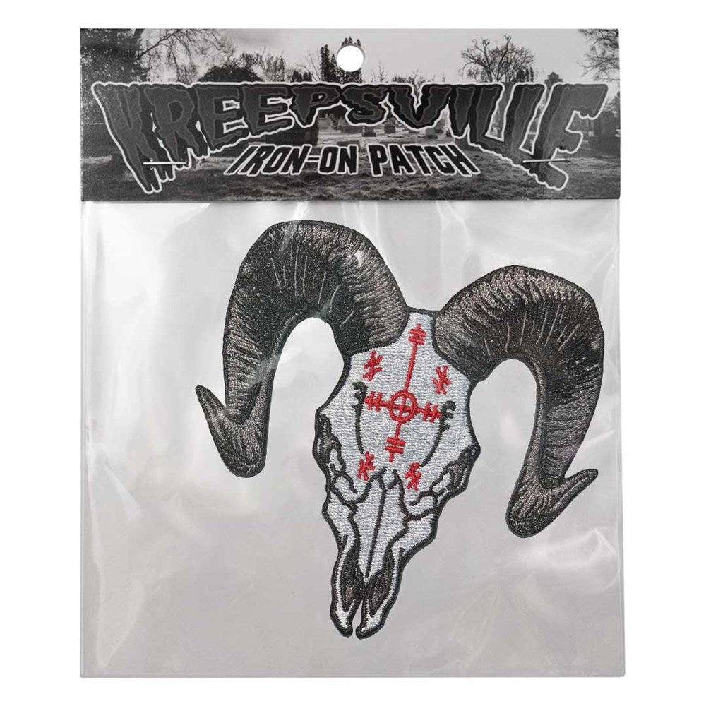 Voodoo Goat Skull Patch - Kreepsville