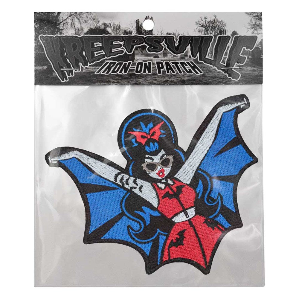 Vampire Girl Batwing Patch - Kreepsville