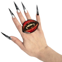 Thumbnail for Vampire Kiss Ring - Kreepsville
