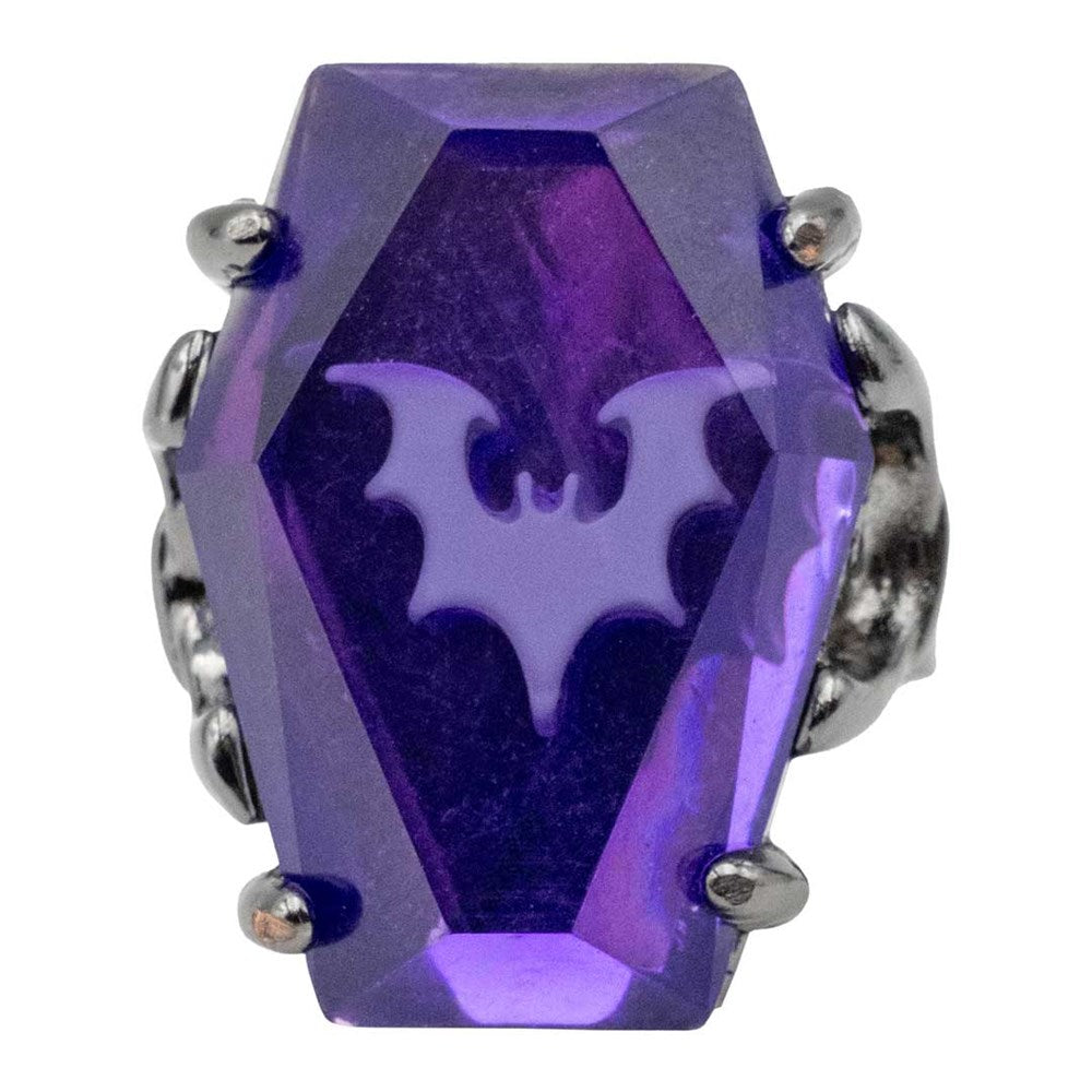 Elvira Coffin Jewel Purple Ring - Kreepsville