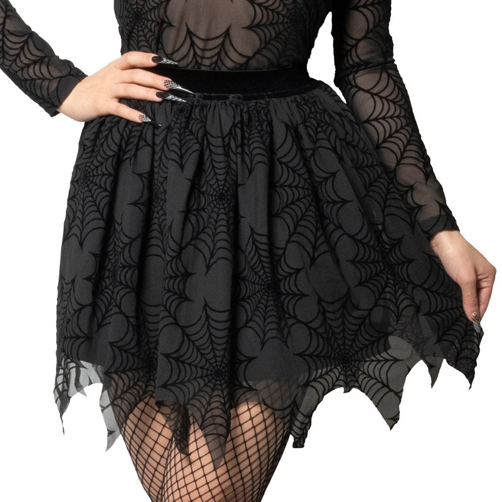 Spiderweb Mesh Tutu Skirt - Kreepsville