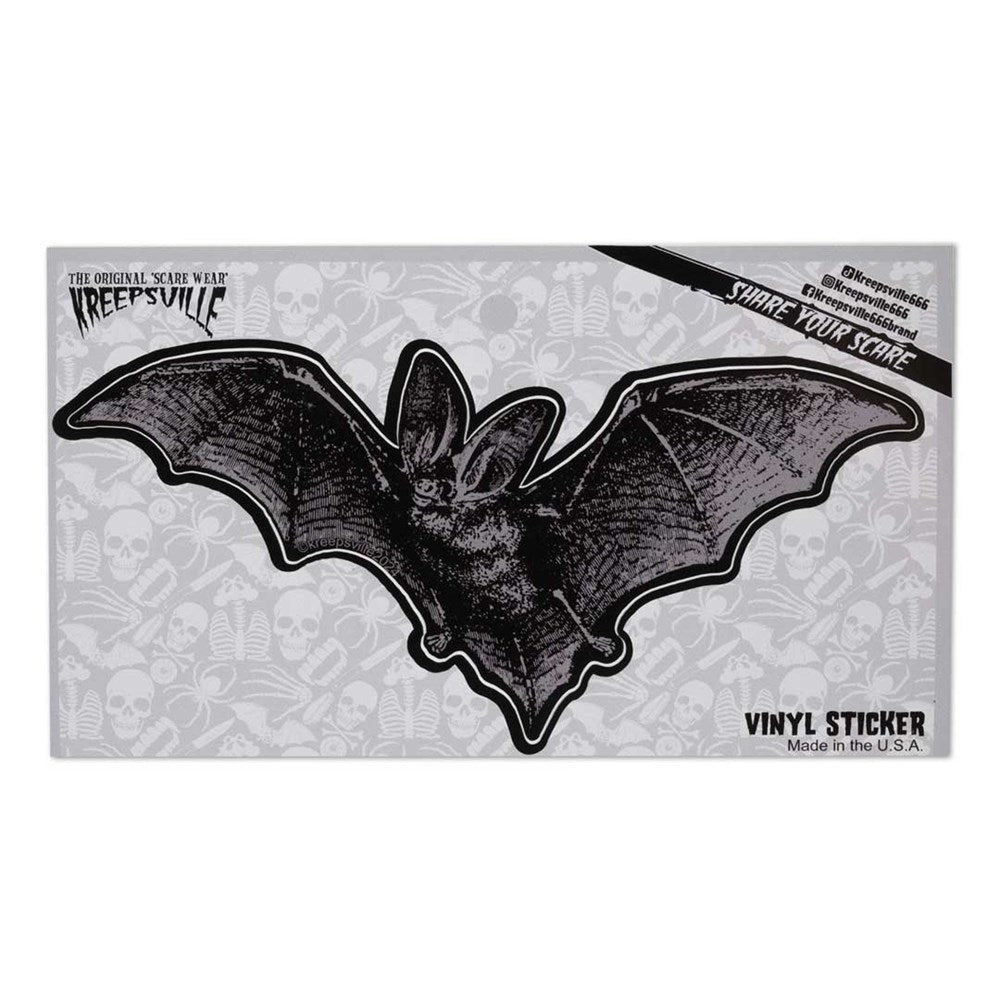 Realistic Bats Left Vinyl Sticker - Kreepsville