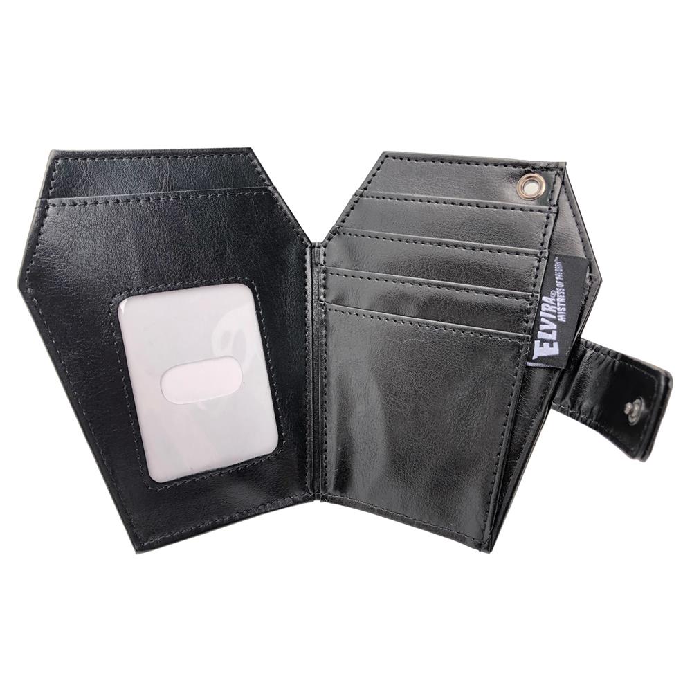 Elvira Coffin Wallet Classic Logo - Kreepsville