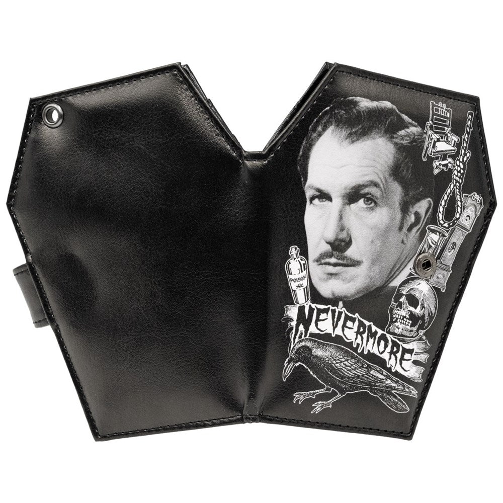 Vincent Price Coffin Wallet Nevermore - Kreepsville