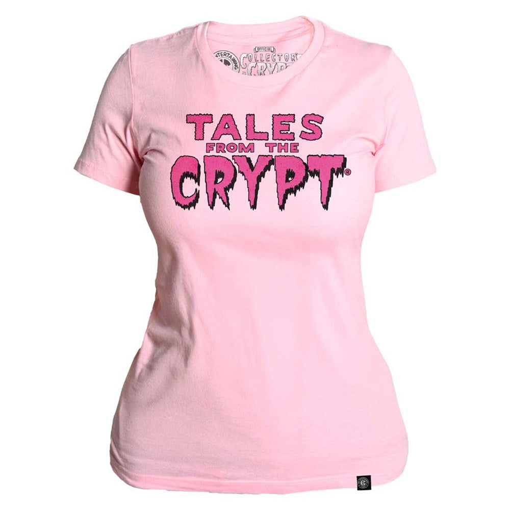 Tales From The Crypt Pink Logo Pink Women's Tee - Kreepsville