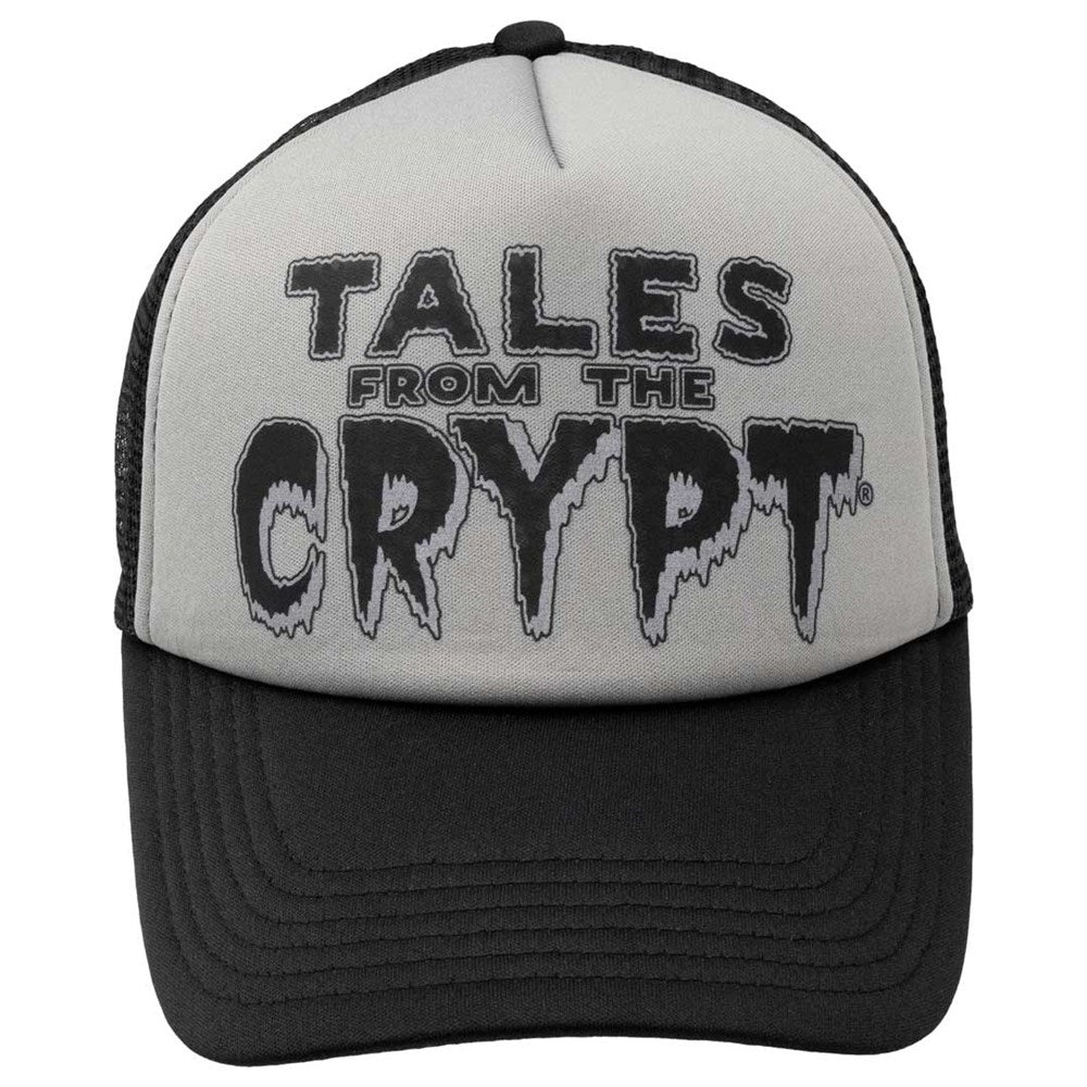 Tales From The Crypt Black Logo Grey Blk Trucker Hat - Kreepsville