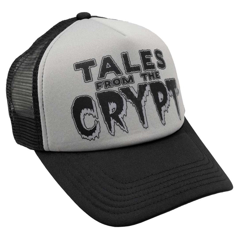 Tales From The Crypt Black Logo Grey Blk Trucker Hat - Kreepsville