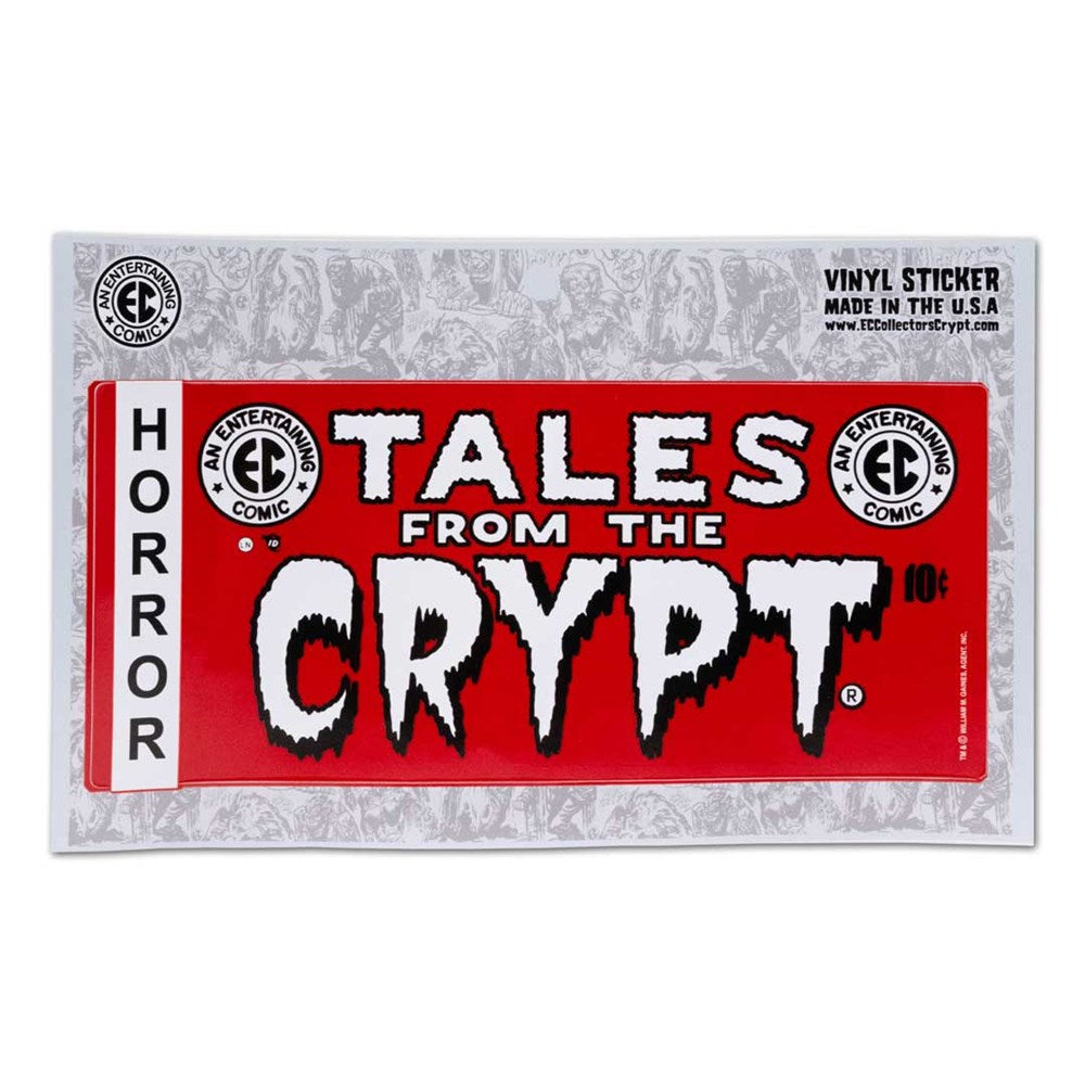 Tales From The Crypt Large Red Masthead Sticker - Kreepsville