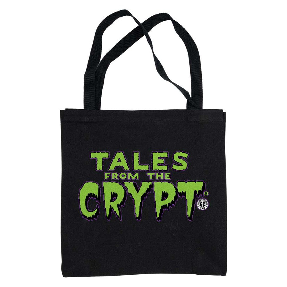 Tales From The Crypt Green Logo Black Tote Bag - Kreepsville