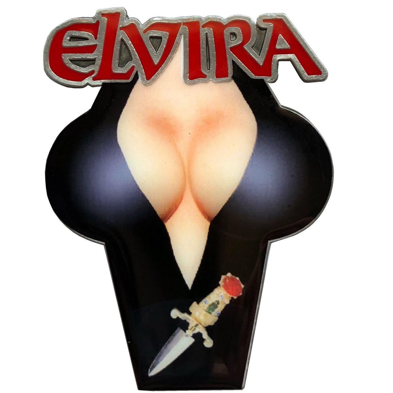 Elvira Chest Logo Enamel Pin - Kreepsville