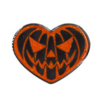 Thumbnail for Pumpkin Heart Glitter Enamel Pin - Kreepsville