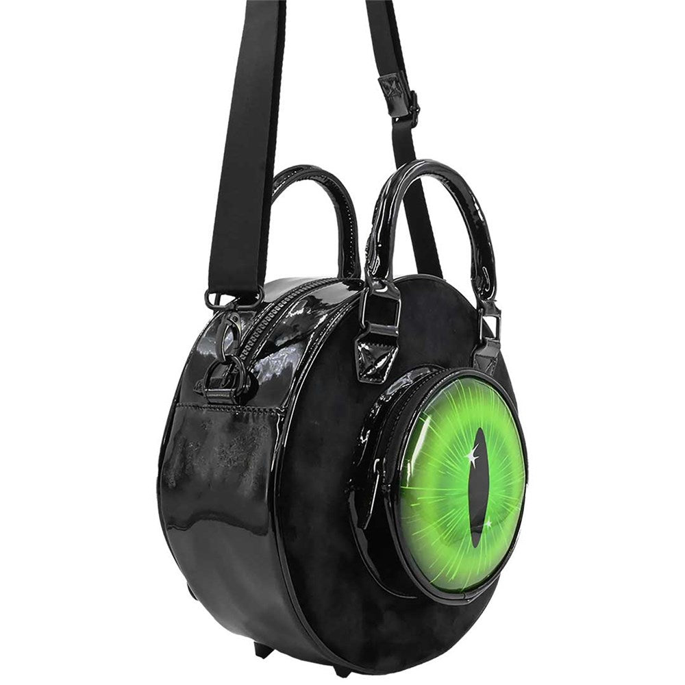 Eyeball Black Cat Backpack Purse - Kreepsville