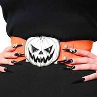 Thumbnail for Elastic Waist Belt Trick Or Treat Pumpkin Orange - Kreepsville
