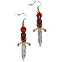 Thumbnail for Elvira Dagger Earrings Red - Kreepsville