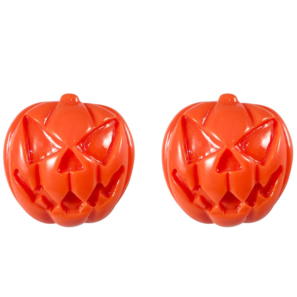 Pumpkin Orange Stud Earring - Kreepsville