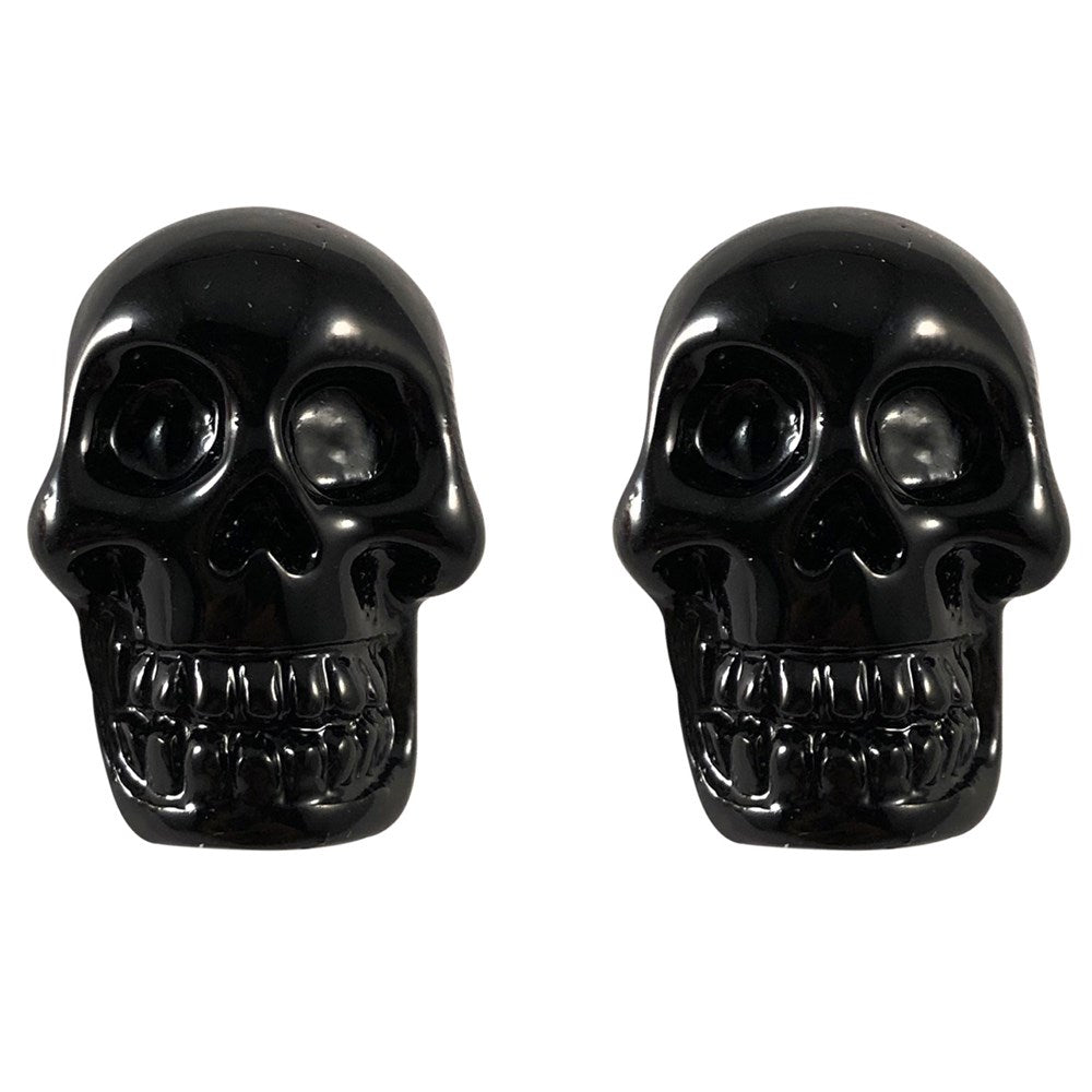 Skull Stud Black Earring - Kreepsville