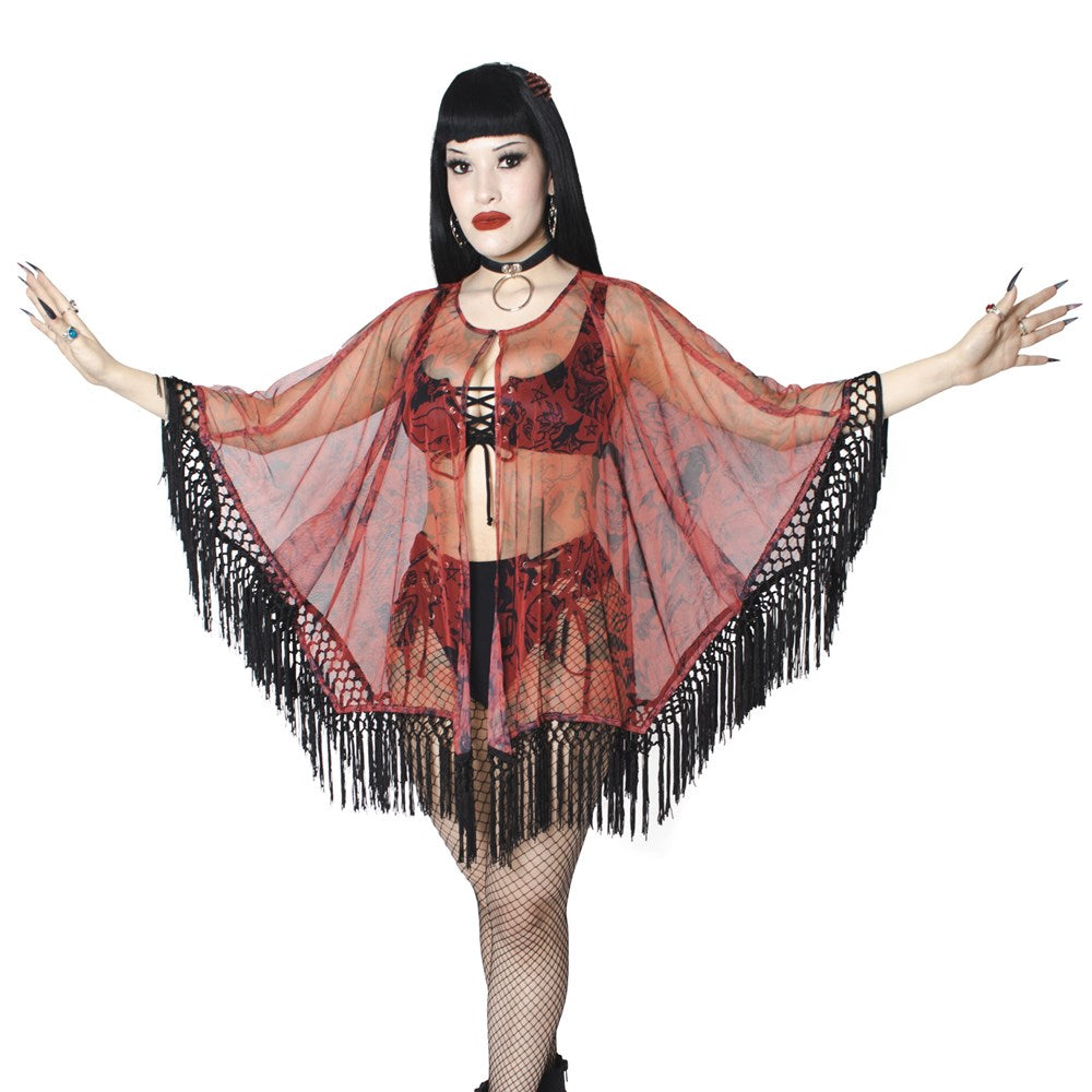 Devil Disguise Mesh Cape - Kreepsville