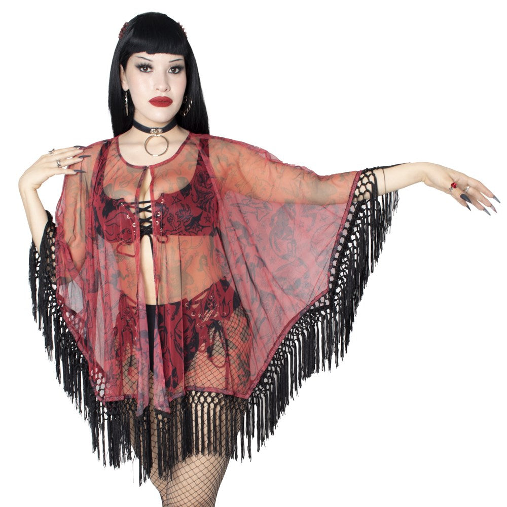 Devil Disguise Mesh Cape - Kreepsville