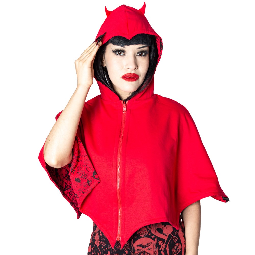Reversible Devil In Disguise Shoulder Cape - Kreepsville