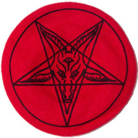 Thumbnail for Goat Head Red Beret Hat - Kreepsville