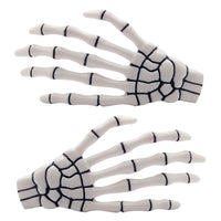 Thumbnail for Skeleton Bone Hand Hairslides White - Kreepsville
