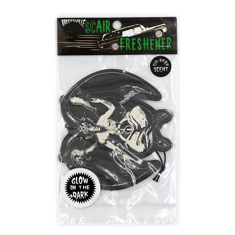 Baphomet Glow In The Dark Air Freshener - Kreepsville