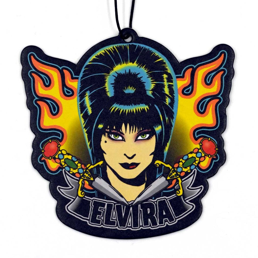 Elvira Tattoo Flames Air Freshener - Kreepsville