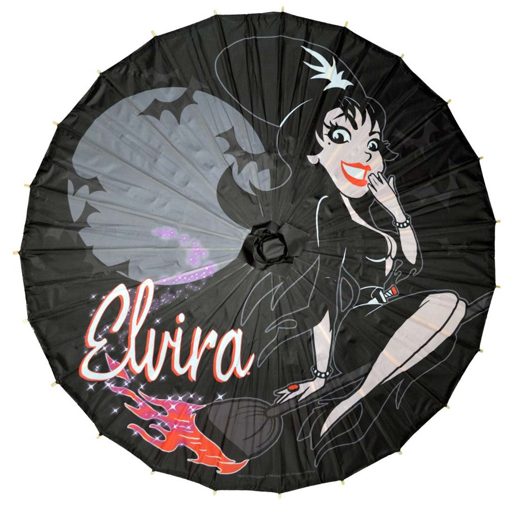 Elvira Bewitched Fabric Parasol - Kreepsville
