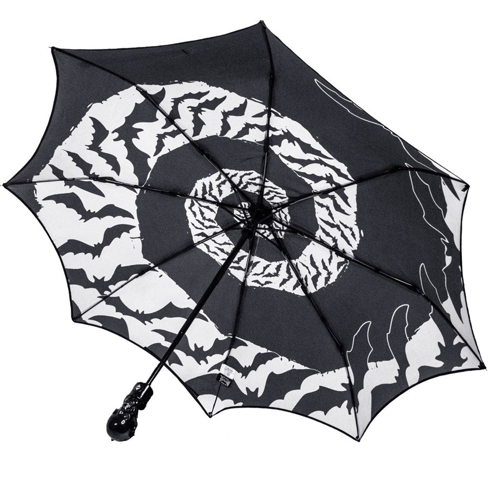 Skull Handle Bat Swirl Umbrella - Kreepsville