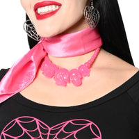 Thumbnail for Skull Collection Necklace Pink Glitter - Kreepsville