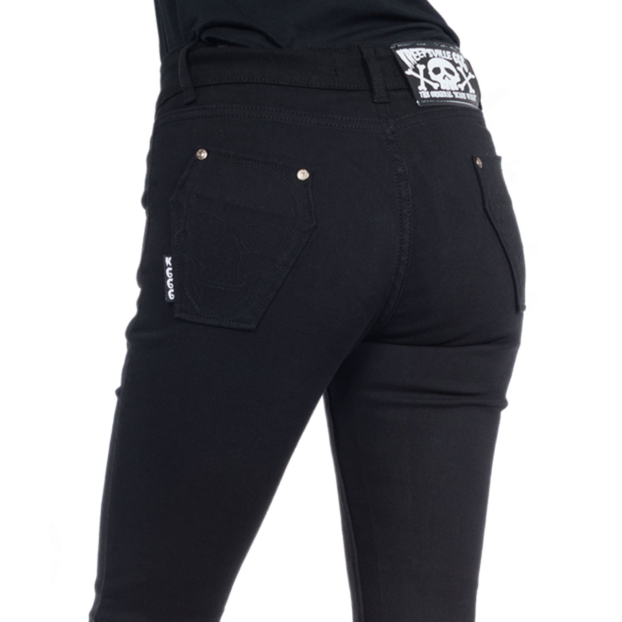 Skeleton Skinny Jeans Black Bone - Kreepsville