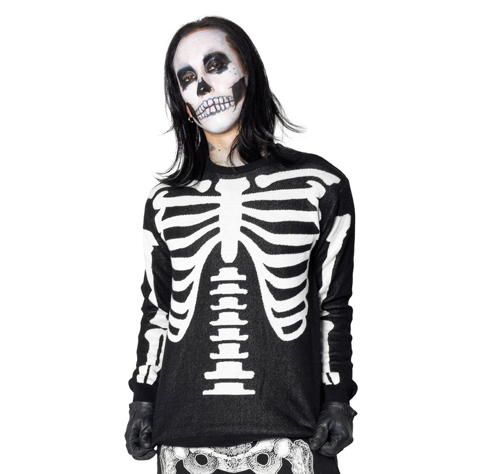 Ribcage Skeleton Bones Sweater - Kreepsville