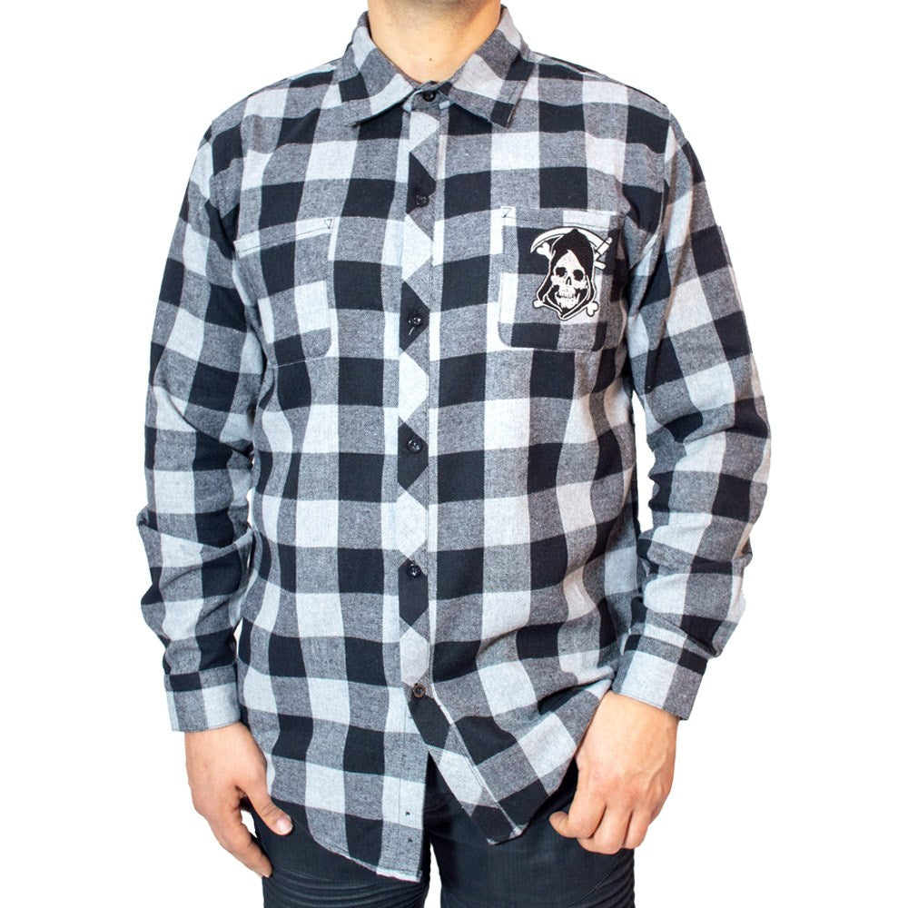 Reaper's Revenge Grey Flannel Shirt - Kreepsville