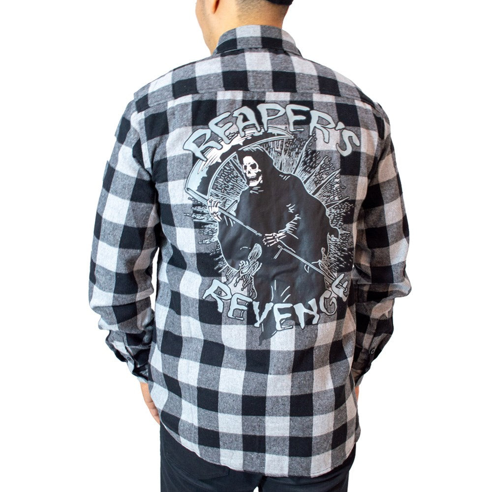 Reaper's Revenge Grey Flannel Shirt - Kreepsville