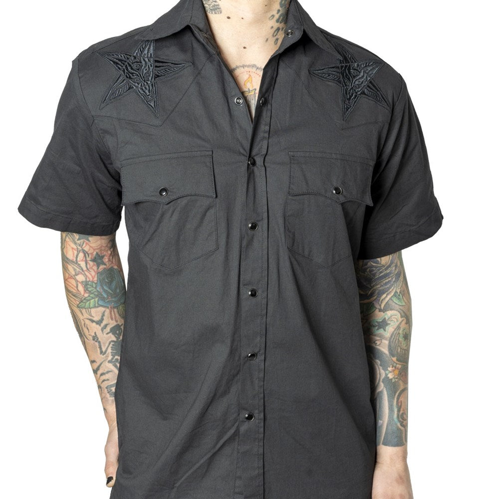 Hellbilly Baphomet Western Shirt - Kreepsville