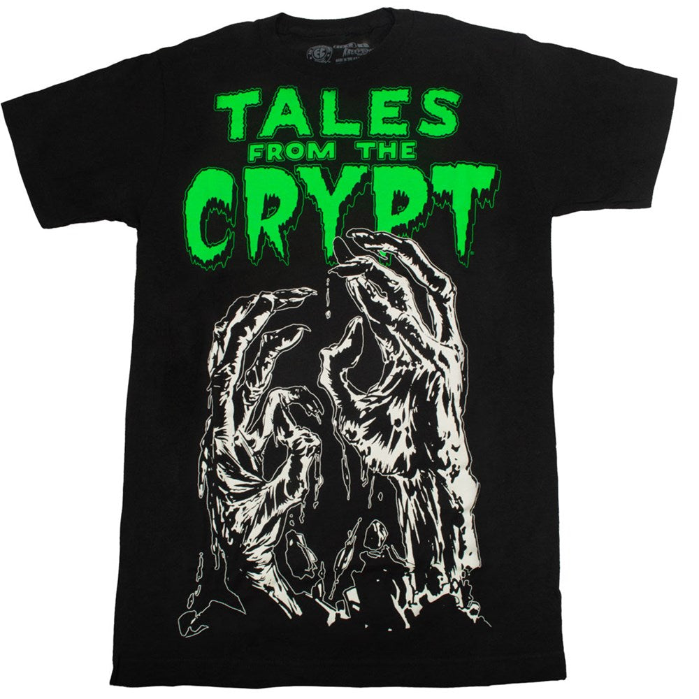Tales From The Crypt Glow Hands Tshirt - Kreepsville