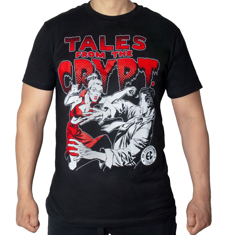 Tales From The Crypt Vampire Girl Mens Tshirt - Kreepsville