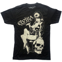 Thumbnail for Elvira Comic Skull Men's T-shirt - Kreepsville